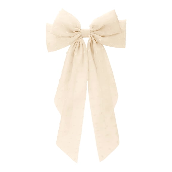 Elegant Long Tail French Knot Headband with Satin Bow for a Stunning Emphasis in Hair Accessories
