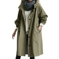 thumbnail image 1 of Elegant Loose Fit Hooded Anorak Coat for Women Comfortable Windbreaker Outdoor Winter Wear, 1 of 5
