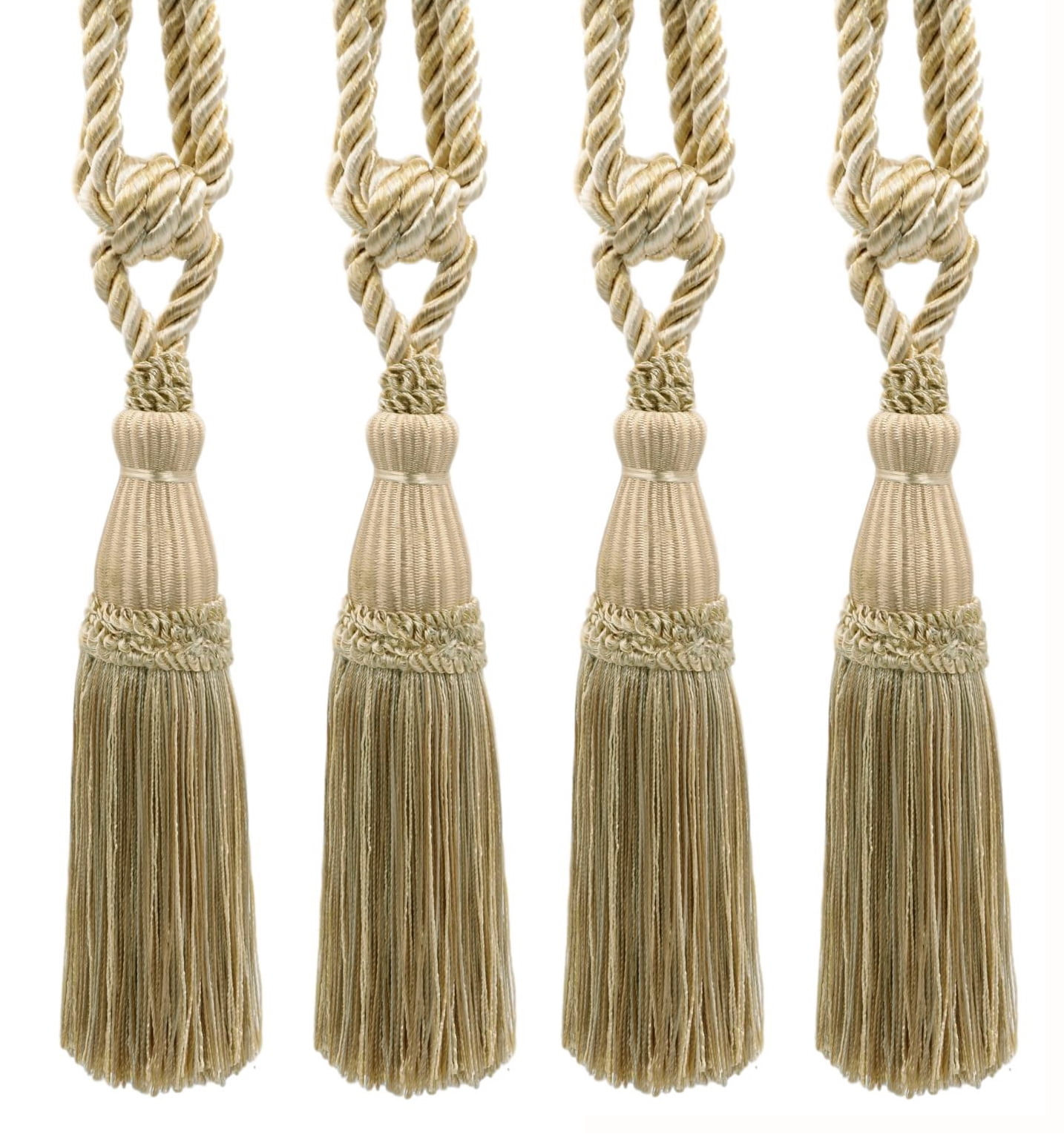 Dekorative Quasten-Fransen In Gold & Rot – 10 Cm Lang, Handgebunden Für Kissen & Vorhänge