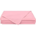 thumbnail image 1 of Elegant & Luxury Flat Bedsheets 1 Piece Only - Full-XL Size Top Sheets - Ultra Soft 100% Egyptian Cotton & 400 Thread Count Sheet with 4" Inch Hem - Breathable Bed Top Sheets - Pink Solid., 1 of 7