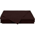 thumbnail image 1 of Elegant & Luxury Flat Bedsheets 1 Piece Only - King Size Top Sheets - Ultra Soft 100% Egyptian Cotton & 400 Thread Count Sheet with 4" Inch Hem - Breathable Bed Top Sheets - Chocolate Solid., 1 of 7