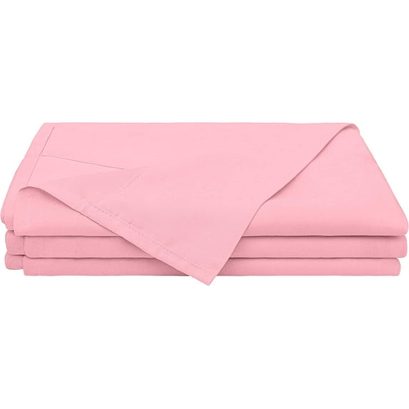 Elegant & Luxury Flat Bedsheets Pack of 2 Piece - King Size Top Sheets - Ultra Soft 100% Egyptian Cotton & 400 Thread Count Sheet with 4" Inch Hem - Breathable Bed Top Sheets - Pink Solid.