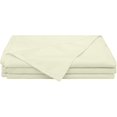 thumbnail image 1 of Elegant & Luxury Flat Bedsheets Pack of 2 Piece - Twin Size Top Sheets - Ultra Soft 100% Egyptian Cotton & 400 Thread Count Sheet with 4" Inch Hem - Breathable Bed Top Sheets - Ivory Solid., 1 of 7