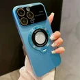 thumbnail image 1 of Elegant Magsafe-Compatible iPhone 15 Pro Case: Wireless Charging Ready, Stand Holder, & Camera Protection (Sky Blue), 1 of 1
