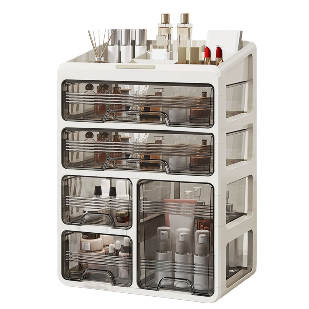 Makeup Rack Organizer Elegant Makeup Storage Rack With Multiple Compartments Storage Solution ...