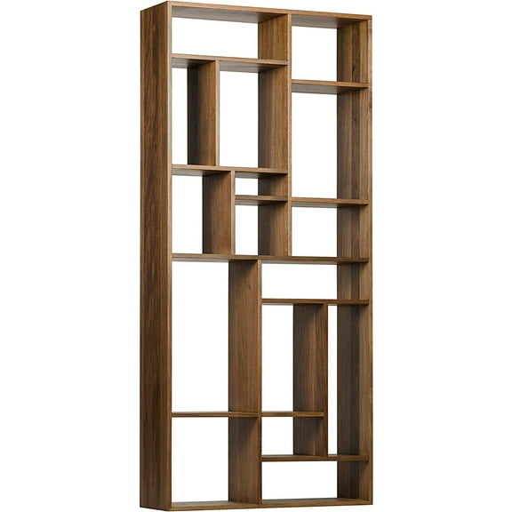 Elegant Malic Dark Walnut Shelf | Traditional Style by Noir