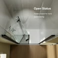 Elegant Matte Black BiFold SemiFrameless Shower Doors with Clear