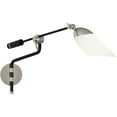 thumbnail image 1 of Elegant Matte Black Swing-Arm Wall Sconce Bedside lamp Light with Frosted Glass Shade - Modern 1-Bulb Fixture for Stylish Interior Lighting, 1 of 2