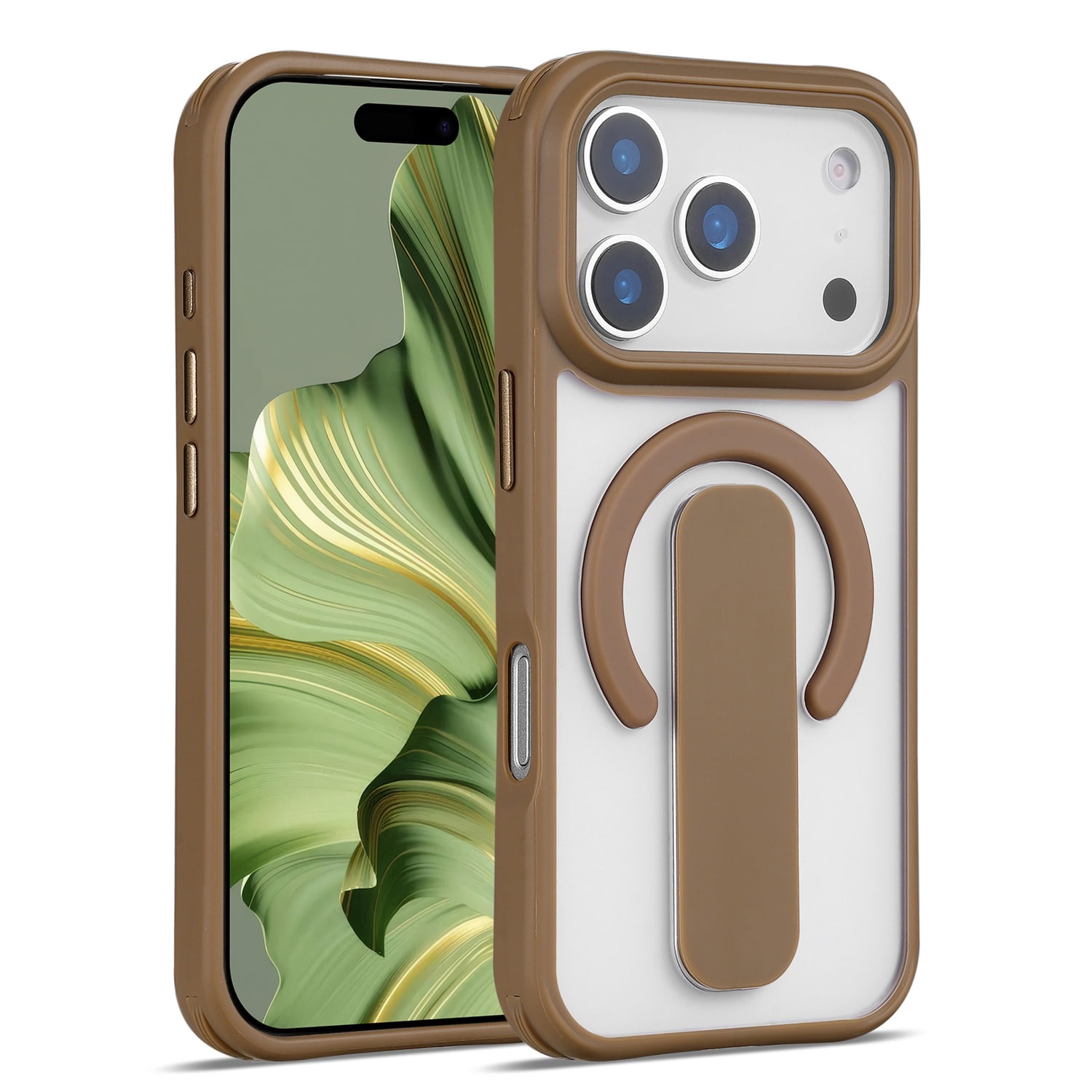 Elegant Matte MagSafe Case with Kickstand for iPhone 17 Pro - Desert