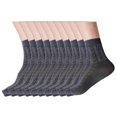 thumbnail image 1 of Elegant Men's Office Business Dress Socks 5 Pairs Silk Cotton Formal Suit Striped Professional Short Tube Ankle Socks, 1 of 18
