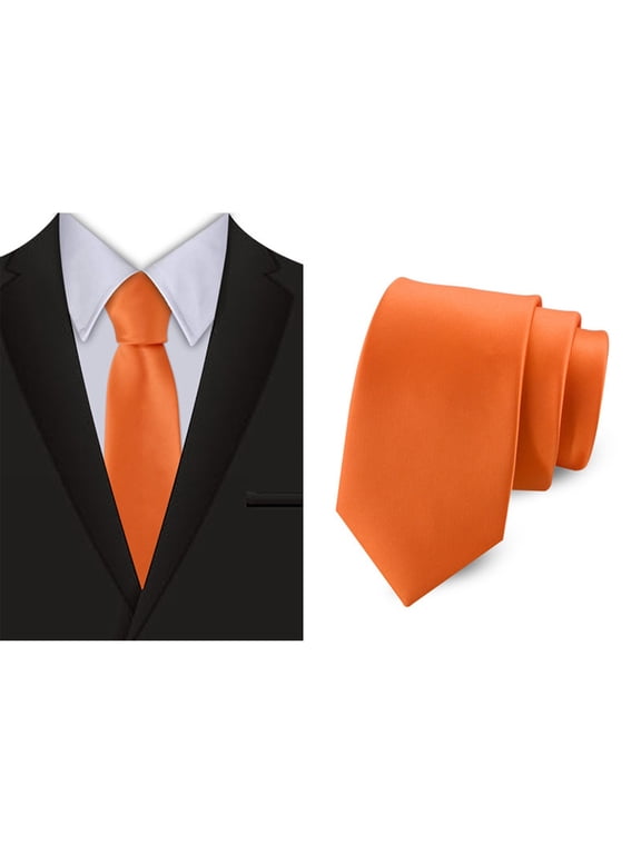 Elegant Men's Polyester Solid Narrow Tie For Formal And Wear