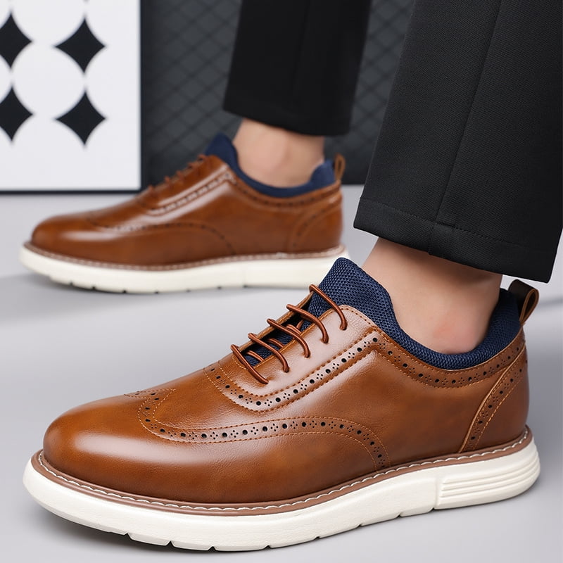 winter work dress shoes Dress Shoes Winter Flats For Work Spring Autumn Soft Sole Leather Work Shoes Non-Slip Comfortable