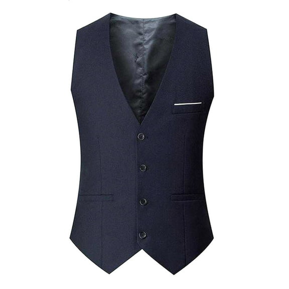 Elegant Men's Solid Color Formal Wedding Dress Vest Coat British Style Slim Fit Stage Performance Apparel for Groom and Party Wear Mens Muscle Gym Tank Top Breathable Sleeveless Shirts for Active Men