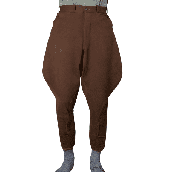 Elegant Mens Brown Jodhpur Breeches Baggy Hunting Horse Riding Pants