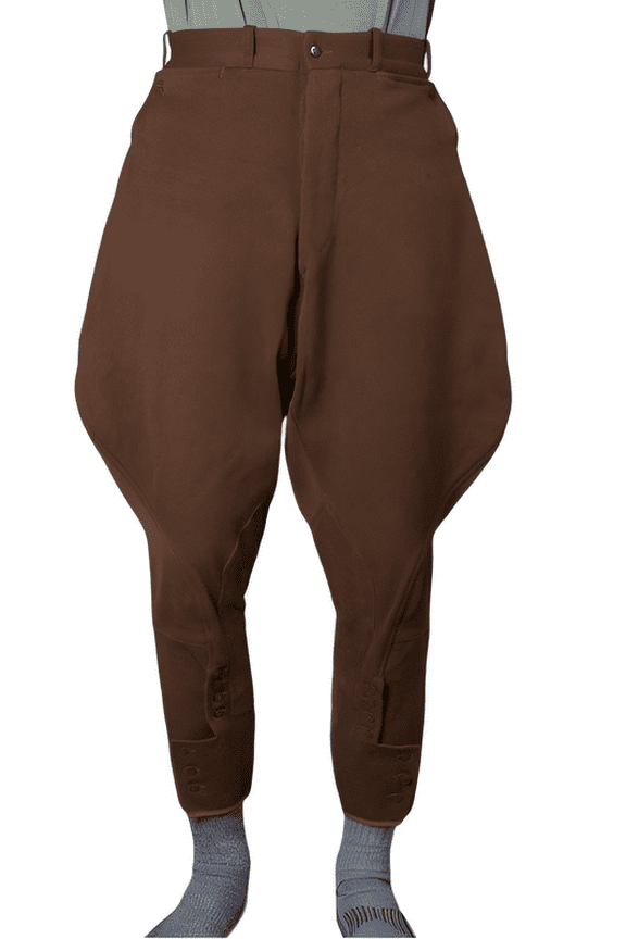 Elegant Mens Brown Jodhpur Breeches Baggy Hunting Horse Riding Pants