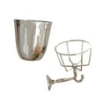 thumbnail image 1 of Elegant Metal Container Vase Wall Mount Vessel for Artistics Home Decoration, 1 of 11