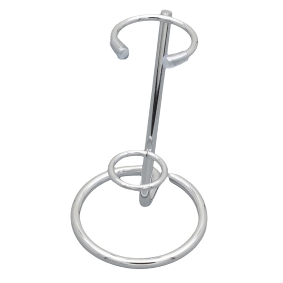Elegant Metal Crystal Wand Display Stand Holder - Rose Golden, Golden, Black, Silvery - 3.9" Height for Gemstones, Minerals & Scepters