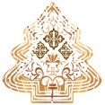 thumbnail image 1 of Elegant Metal Hanging Christmas Tree Wind Spinner - Intricate Floral & Geometric Patterns in Brown & Gold for Garden Decor, 1 of 7