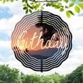 thumbnail image 1 of Elegant Metal Hanging Wind Spinner with Concentric Wave Patterns & Tree Silhouette Perfect for Yard & Garden Decor - Birthday Gift Idea, 1 of 6