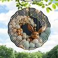thumbnail image 1 of Elegant Metal Hanging Wind Spinners & Chimes for Yard & Garden - Decorative Circular Design with Shimmering Gold Accents, 1 of 6