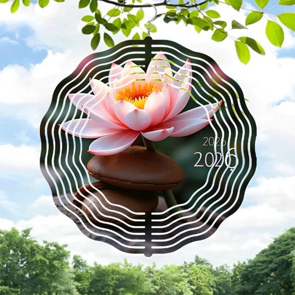 Elegant Metal Hanging Wind Spinners with Artistic Design and Radiating Lines - Perfect for Yard and Garden Decor