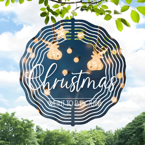 Elegant Metal Hanging Wind Spinners with Concentric Waves Design Featuring Golden Star Ornaments - Perfect for Yard and Garden Decor