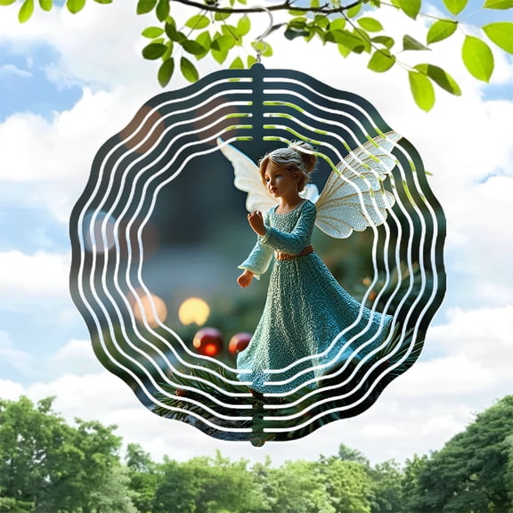 Elegant Metal Hanging Wind Spinners with Intricate Patterns - Beautiful Wind Chimes for Yard and Garden Decor Perfect for Festive Vibes