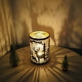 thumbnail image 1 of Elegant Metal Iron Christmas Deer Candlestick Candle Barrels Moroccan Style Retro Lanterns Projection Lights Hollowed-Out Decorations Valentine's Day Atmosphere Decor, 1 of 6
