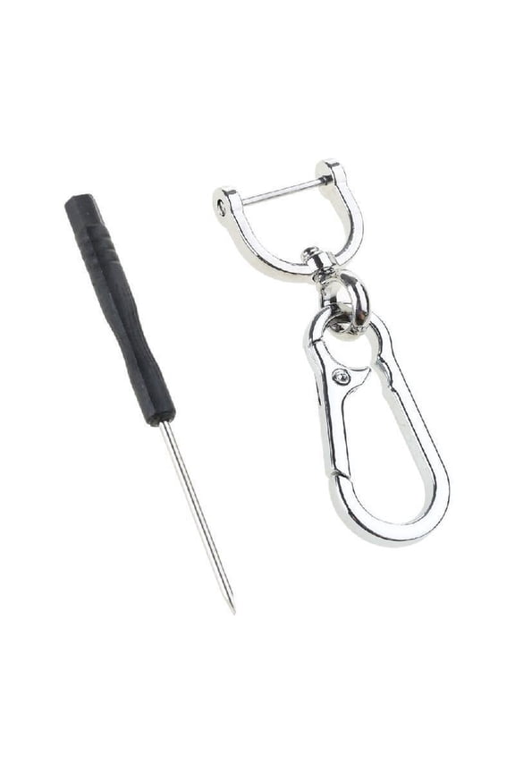 Elegant Metal Keychain Multifuntional Carabiner Hook Key Rings Functional Keychain Rotatable Lobster Clasp Key Holder