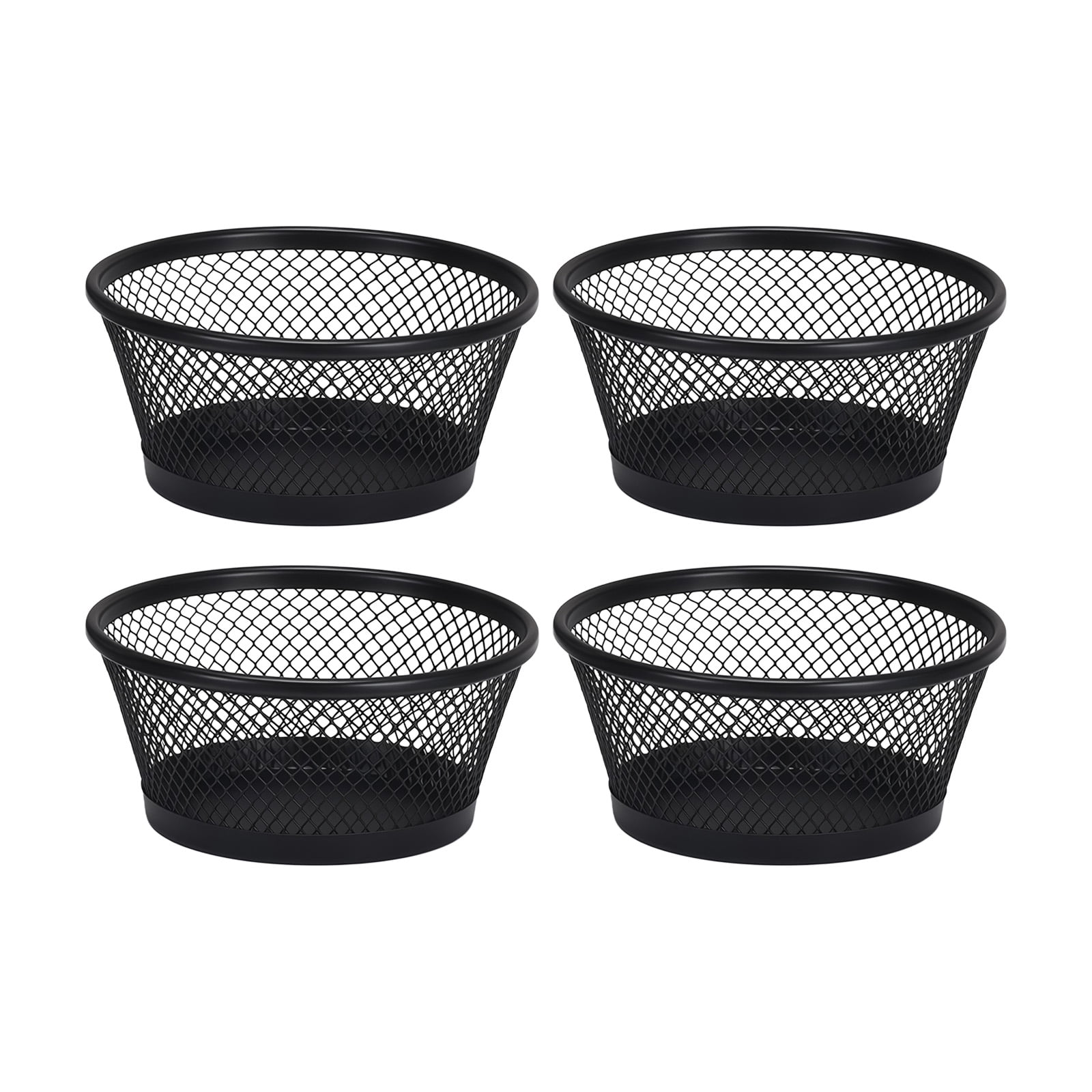 Elegant Metal Round Desk Organizers For Paper Clips Thumbtacks Small ...