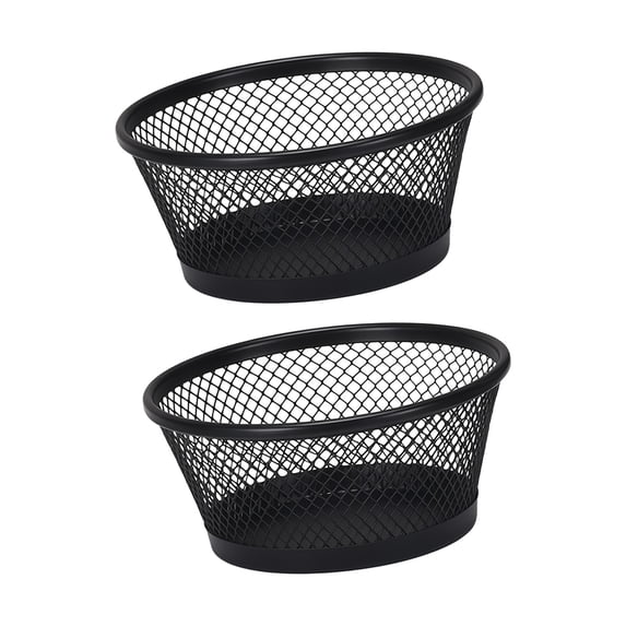 Elegant Metal Round Desk Organizers For Paper Clips Thumbtacks Small ...