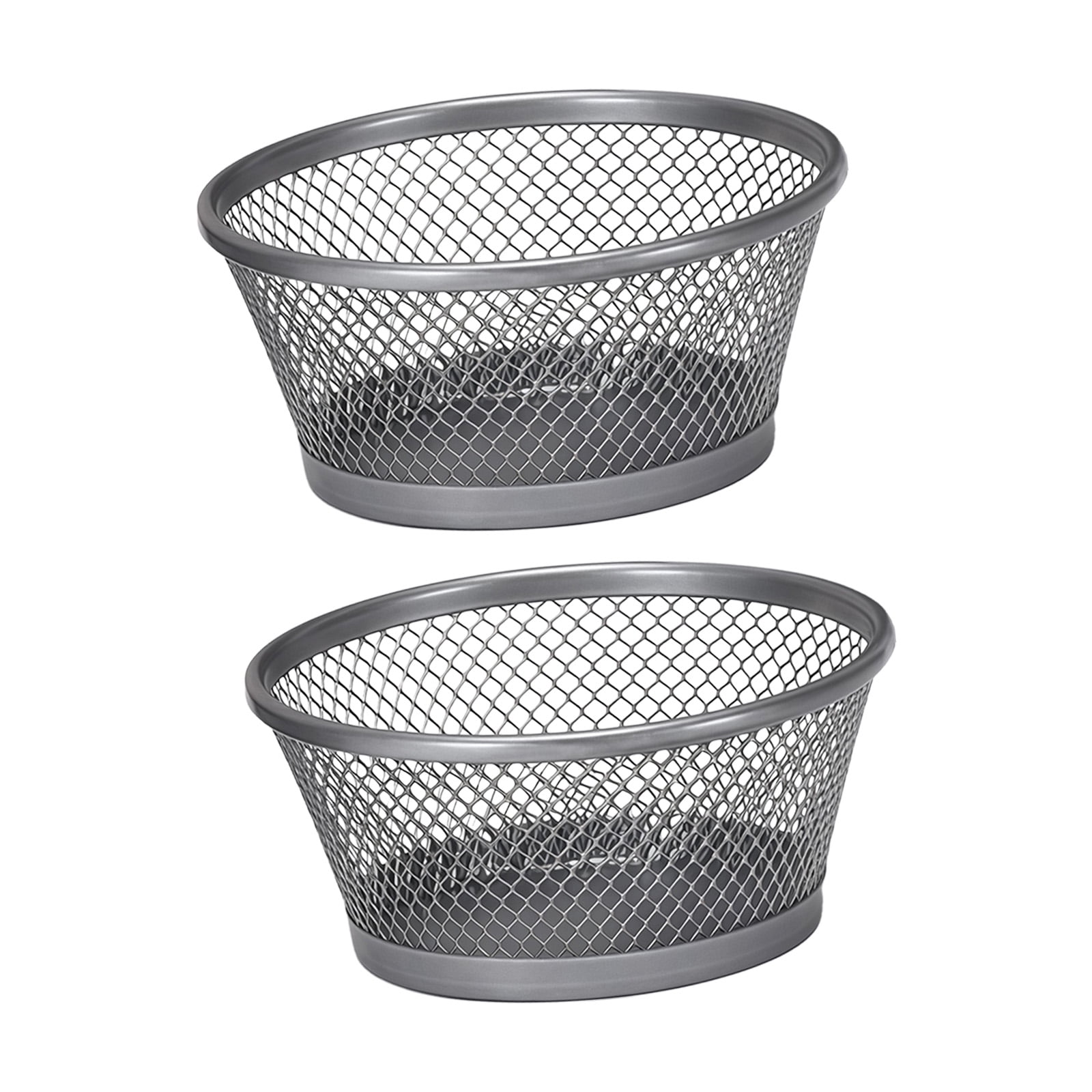Elegant Metal Round Desk Organizers For Paper Clips Thumbtacks Small ...