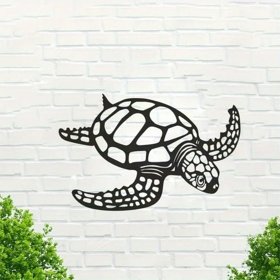 Elegant Metal Sea Ornament - Unique and Stylish Coastal Decor. As a Beach Theme Wall Art for Kitchen, Bathroom, and Living Room, It Creates a Distinctive Aesthetic in Your Home with Its Sea Tur