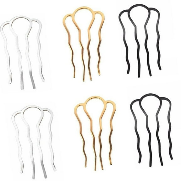 Elegant Metal Updos Styling Comb Tool For Workouts And Special Occasion
