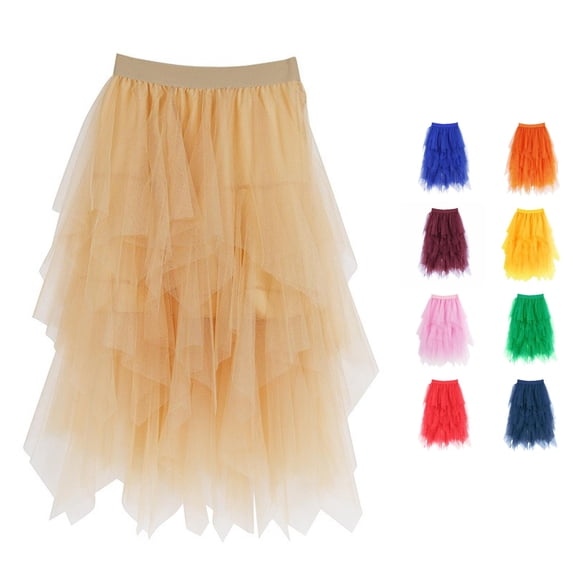 Elegant Midi High Waist Flowy Layered Skirt For A Line Versatile Daily Wear Chiffon Party Attire