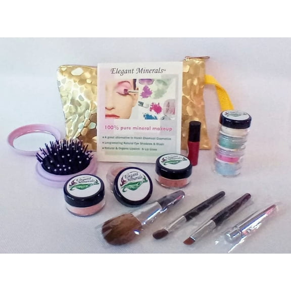 Elegant Minerals - Teen Deluxe Makeup Kit - Natural Non Toxic - 1 Kit