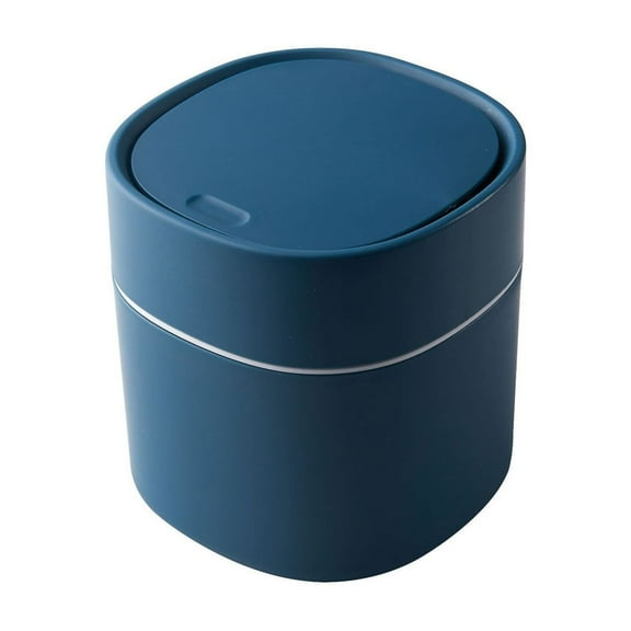 Elegant Mini Desktop Can With Lid For Home Kitchen Desk Paper Waste Efficiently Organizes Clutter And Crafts A Clean Living Environment