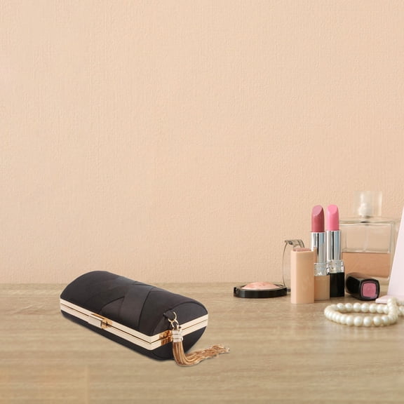 Elegant Mini Shoulder Bag for Women - Stylish Evening Party Clutch with Matching Tassel for and Events