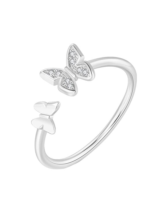 Elegant Minimalist Ring for Women Delicate Jewelry for Everyday Wear Timeless Accessory for Women, 5.44 cm, Silver