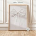 thumbnail image 1 of Elegant Minimalist White Bow Art Print, Coquette Room Decor, Minimalist White Nursery Art, Wall Art, Modern Wall Decor, 12x18 UNFRAMED, 1 of 2