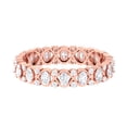 thumbnail image 1 of Rosec Jewels Elegant Moissanite Wedding Eternity Band Ring for Women (1.75 CT) - D-VS1 Grade, 18K Rose Gold, US 11.50, 1 of 7