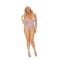 thumbnail image 1 of Elegant Moments 77138X Eyelash Lace And Mesh Slip On Teddy, 1 of 3