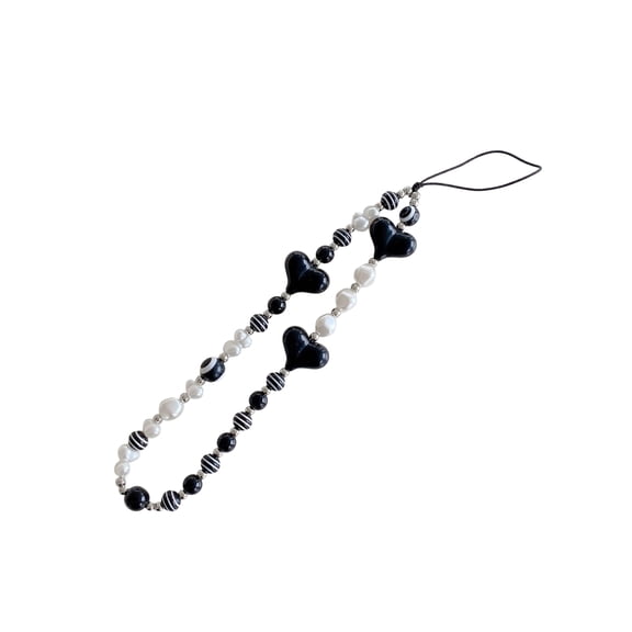 Elegant Multi-Use Beaded Phone Charm with Keyring, Women's Jewelry Strap & Lanyard Decoration