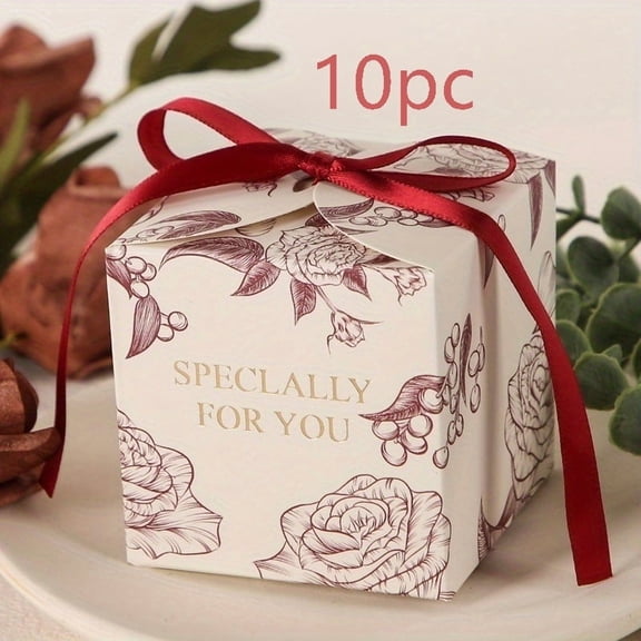 Elegant Multifunctional Candy Box for Weddings Birthdays Celebrations Premium Gift Packaging Solution Compatible with Party Themes