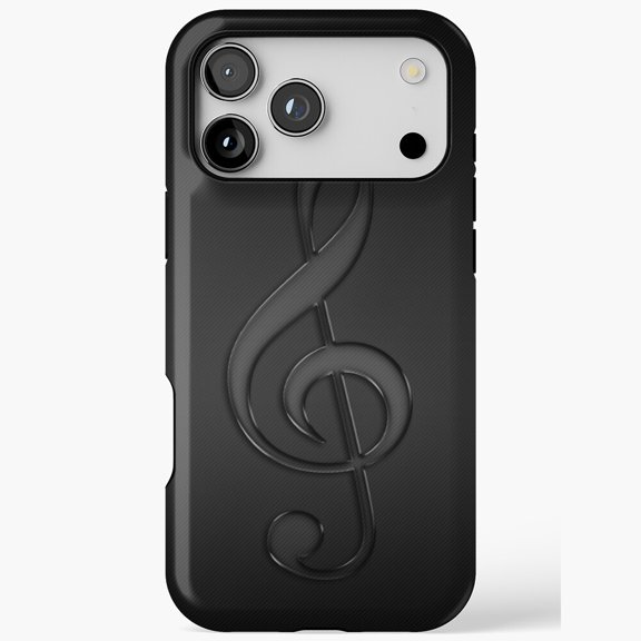 Elegant Music Symbol Musician Gift G Clef Note Phone Case for iPhone 17 11 12 13 14 15 16 Pro Max