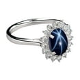 thumbnail image 1 of Elegant Natural Blue Star Sapphire Ring for Women in Solid Sterling Silver 925 Handcrafted Vintage Fine Jewelry Gift for Birthday, Anniversary, or Special Occasion Gold 5, 1 of 3