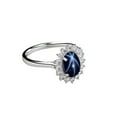 thumbnail image 1 of Elegant Natural Blue Star Sapphire Ring for Women in Solid Sterling Silver 925 Handcrafted Vintage Fine Jewelry Gift for Birthday, Anniversary, or Special Occasion Silver 3, 1 of 3