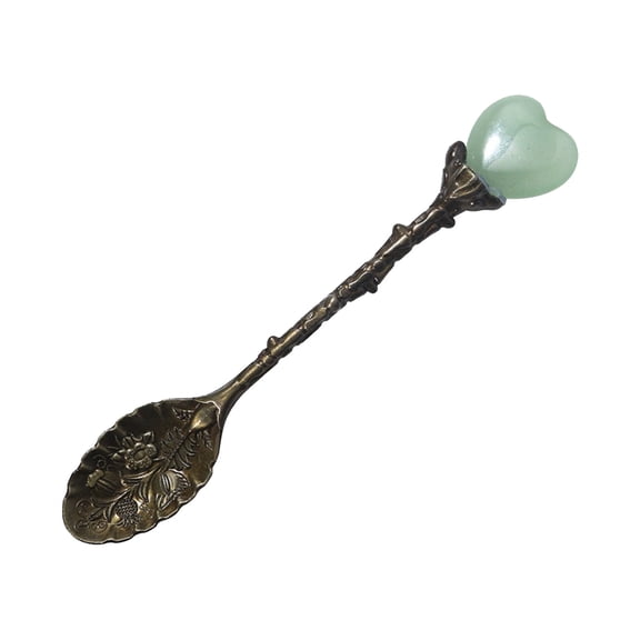Elegant Natural Heart Spoon with Long Handle for Stirring Coffee and Dessert Beverages Ideal for Tea Enthusiasts