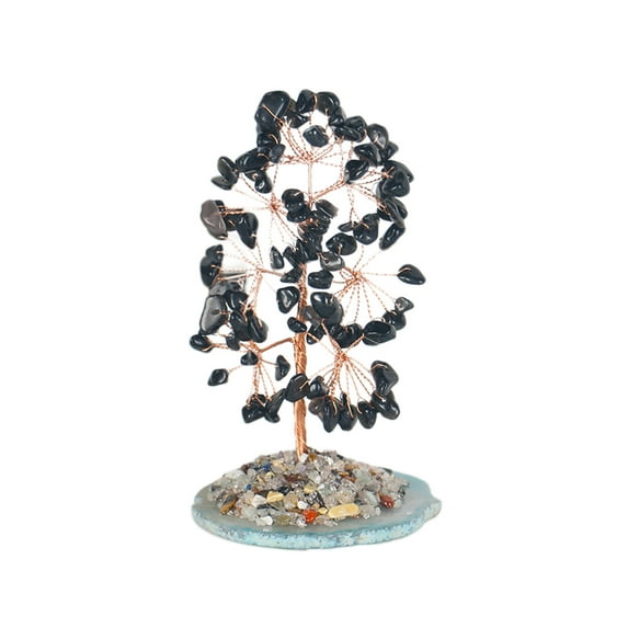 Elegant Natural Rose Quartz Crystal Money Tree for Feng Shui, Chakra Healing, Prosperity, Wealth Attraction, Good Fortune, Office Decor, Living Room Centerpiece, Gift Set