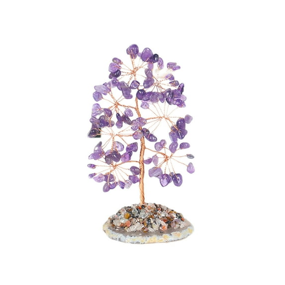 Elegant Natural Rose Quartz Crystal Money Tree for Feng Shui, Chakra Healing, Prosperity, Wealth Attraction, Good Fortune, Office Decor, Living Room Centerpiece, Gift Set